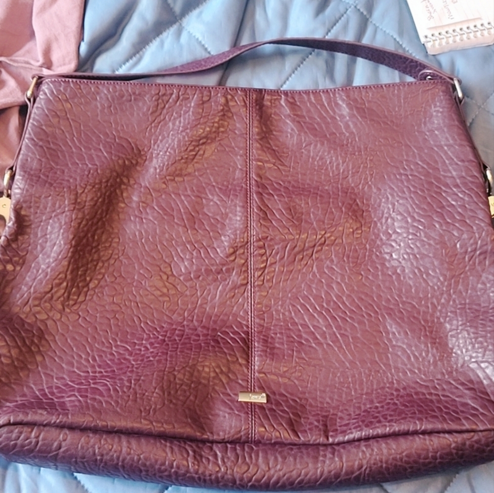 Thirty-One Plum Textured Shoulder Bag